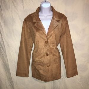 Reportage Italy Women XL Brown Suede Jacket❤️